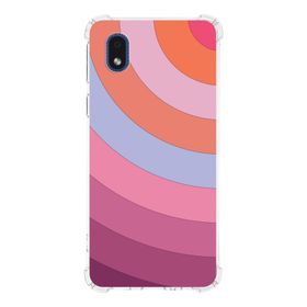 Printify Samsung Galaxy A01 Core Uyumlu Köşe Korumalı Antişok Kapak Renk Cümbüşü Tasarımlı Şeffaf Kılıf