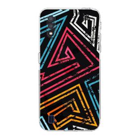 Printify Samsung Galaxy A01 Uyumlu Kamera Korumalı Kapak Grafiti B Tasarımlı Şeffaf Kılıf