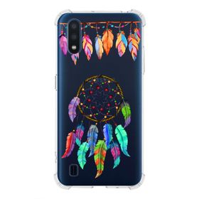 Printify Samsung Galaxy A01 Uyumlu Nazar Boncuğu 6 Baskılı Şeffaf Köşe Korumalı Antişok Kılıf