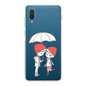 Printify Samsung Galaxy A02 Kamera Korumalı Kapak Aşk Tasarımlı Şeffaf Kılıf