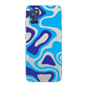 Printify Samsung Galaxy A02s Uyumlu Kamera Korumalı Kapak Renkli Desen C Tasarımlı Şeffaf Kılıf