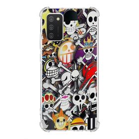 Printify Samsung Galaxy A02S Uyumlu Köşe Korumalı Antişok Kapak Grafiti Tasarımlı Şeffaf Kılıf