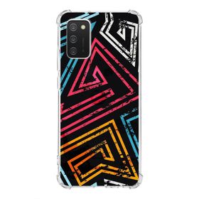 Printify Samsung Galaxy A02S Uyumlu Köşe Korumalı Antişok Kapak Grafiti Tasarımlı Şeffaf Kılıf