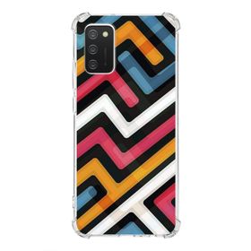 Printify Samsung Galaxy A02S Uyumlu Köşe Korumalı Antişok Kapak Grafiti Tasarımlı Şeffaf Kılıf