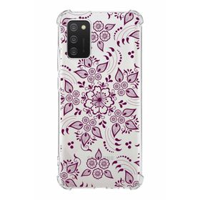 Printify Samsung Galaxy A02S Uyumlu Köşe Korumalı Antişok Kapak Nostalji Desen Tasarımlı Şeffaf Kılıf