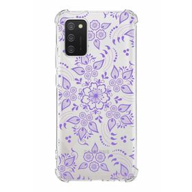Printify Samsung Galaxy A02S Uyumlu Köşe Korumalı Antişok Kapak Nostalji Desen Tasarımlı Şeffaf Kılıf