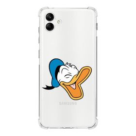 Printify Samsung Galaxy A04 Köşe Korumalı Antişok Kapak Donald Duck Tasarımlı Şeffaf Kılıf
