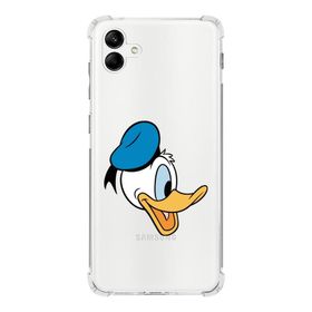 Printify Samsung Galaxy A04 Köşe Korumalı Antişok Kapak Donald Duck Tasarımlı Şeffaf Kılıf
