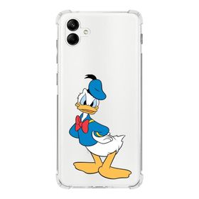 Printify Samsung Galaxy A04 Köşe Korumalı Antişok Kapak Donald Duck Tasarımlı Şeffaf Kılıf