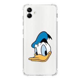 Printify Samsung Galaxy A04 Köşe Korumalı Antişok Kapak Donald Duck Tasarımlı Şeffaf Kılıf