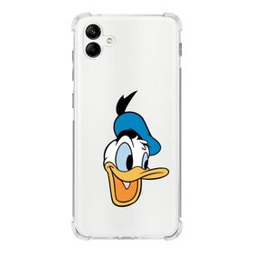Printify Samsung Galaxy A04 Köşe Korumalı Antişok Kapak Donald Duck Tasarımlı Şeffaf Kılıf
