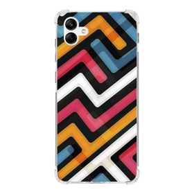 Printify Samsung Galaxy A04 Köşe Korumalı Antişok Kapak Grafiti Tasarımlı Şeffaf Kılıf