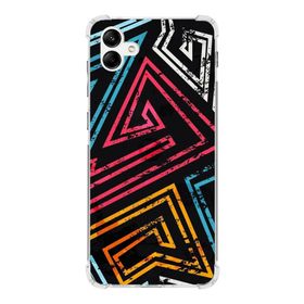 Printify Samsung Galaxy A04 Köşe Korumalı Antişok Kapak Grafiti Tasarımlı Şeffaf Kılıf