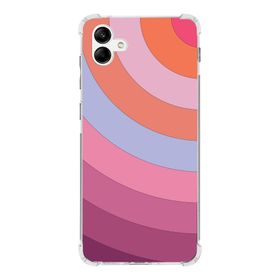 Printify Samsung Galaxy A04 Köşe Korumalı Antişok Kapak Renk Cümbüşü Tasarımlı Şeffaf Kılıf
