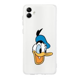 Printify Samsung Galaxy A04 Uyumlu Kamera Korumalı Kapak Donald Duck A Tasarımlı Şeffaf Kılıf