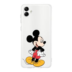 Printify Samsung Galaxy A04 Uyumlu Kamera Korumalı Kapak Mickey Mouse D Tasarımlı Şeffaf Kılıf