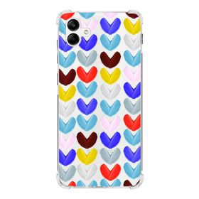 Printify Samsung Galaxy A04 Uyumlu Water Color 1 Baskılı Şeffaf Köşe Korumalı Antişok Kılıf
