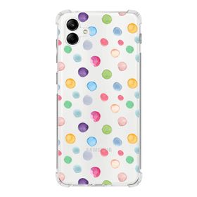 Printify Samsung Galaxy A04 Uyumlu Water Color 6 Baskılı Şeffaf Köşe Korumalı Antişok Kılıf