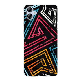 Printify Samsung Galaxy A04e Uyumlu Kamera Korumalı Kapak Grafiti B Tasarımlı Şeffaf Kılıf