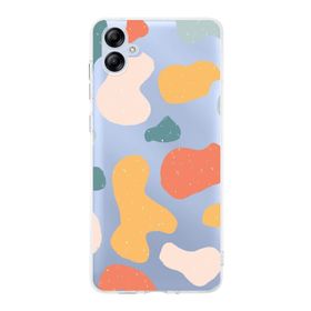 Printify Samsung Galaxy A04e Uyumlu Kamera Korumalı Kapak Grunge Tasarımlı Şeffaf Kılıf