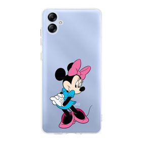 Printify Samsung Galaxy A04e Uyumlu Kamera Korumalı Kapak Minnie Mouse F Tasarımlı Şeffaf Kılıf