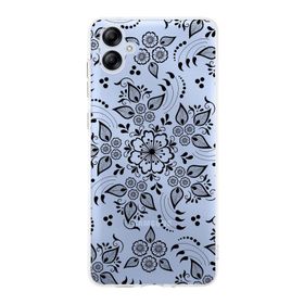 Printify Samsung Galaxy A04e Uyumlu Kamera Korumalı Kapak Nostalji Desen B Tasarımlı Şeffaf Kılıf
