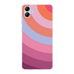 Printify Samsung Galaxy A04e Uyumlu Kamera Korumalı Kapak Renk Cümbüşü F Tasarımlı Şeffaf Kılıf