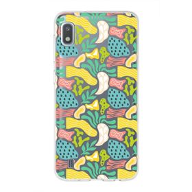 Printify Samsung Galaxy A04s İle Uyumlu 1mm Kapak Memphis Desen Tasarımlı Şeffaf Silikon Cep Telefonu Kılıfı