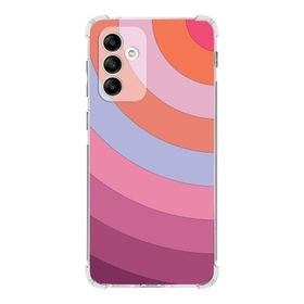 Printify Samsung Galaxy A04S Köşe Korumalı Antişok Kapak Renk Cümbüşü Tasarımlı Şeffaf Kılıf