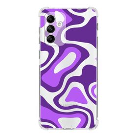 Printify Samsung Galaxy A04S Köşe Korumalı Antişok Kapak Renkli Desen Tasarımlı Şeffaf Kılıf
