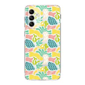 Printify Samsung Galaxy A04s Uyumlu Kamera Korumalı Kapak Memphis Desen C Tasarımlı Şeffaf Kılıf