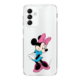 Printify Samsung Galaxy A04S Uyumlu Kamera Korumalı Kapak Minnie Mouse F Tasarımlı Şeffaf Kılıf