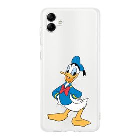 Printify Samsung Galaxy A05 Uyumlu Kamera Korumalı Kapak Donald Duck C Tasarımlı Şeffaf Kılıf