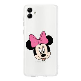 Printify Samsung Galaxy A05 Uyumlu Kamera Korumalı Kapak Minnie Mouse C Tasarımlı Şeffaf Kılıf
