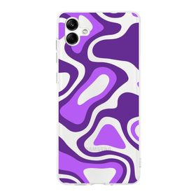 Printify Samsung Galaxy A05 Uyumlu Kamera Korumalı Kapak Renkli Desen F Tasarımlı Şeffaf Kılıf