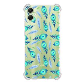 Printify Samsung Galaxy A05 Uyumlu Nazar Boncuğu 3 Baskılı Şeffaf Köşe Korumalı Antişok Kılıf