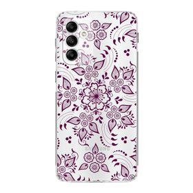 Printify Samsung Galaxy A05S Uyumlu Kamera Korumalı Kapak Nostalji Desen F Tasarımlı Şeffaf Kılıf