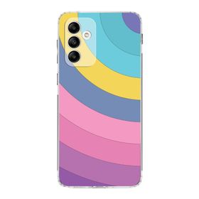 Printify Samsung Galaxy A05S Uyumlu Kamera Korumalı Kapak Renk Cümbüşü B Tasarımlı Şeffaf Kılıf