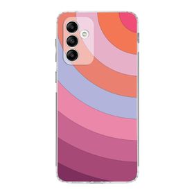 Printify Samsung Galaxy A05S Uyumlu Kamera Korumalı Kapak Renk Cümbüşü F Tasarımlı Şeffaf Kılıf