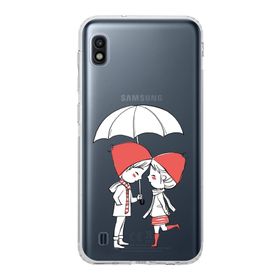Printify Samsung Galaxy A10 Kamera Korumalı Kapak Aşk Tasarımlı Şeffaf Kılıf