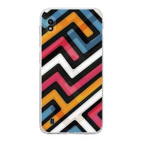 Printify Samsung Galaxy A10 Uyumlu Kamera Korumalı Kapak Grafiti C Tasarımlı Şeffaf Kılıf