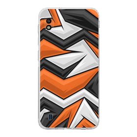 Printify Samsung Galaxy A10 Uyumlu Kamera Korumalı Kapak Grafiti D Tasarımlı Şeffaf Kılıf