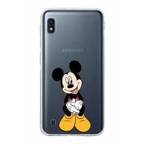 Printify Samsung Galaxy A10 Uyumlu Kamera Korumalı Kapak Mickey Mouse A Tasarımlı Şeffaf Kılıf