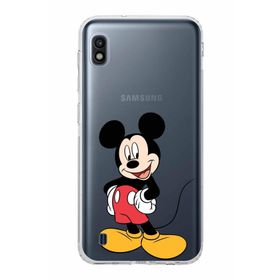 Printify Samsung Galaxy A10 Uyumlu Kamera Korumalı Kapak Mickey Mouse E Tasarımlı Şeffaf Kılıf