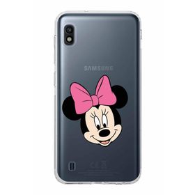 Printify Samsung Galaxy A10 Uyumlu Kamera Korumalı Kapak Minnie Mouse C Tasarımlı Şeffaf Kılıf