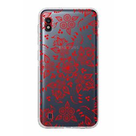 Printify Samsung Galaxy A10 Uyumlu Kamera Korumalı Kapak Nostalji Desen E Tasarımlı Şeffaf Kılıf