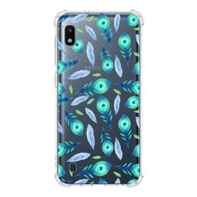 Printify Samsung Galaxy A10 Uyumlu Nazar Boncuğu 3 Baskılı Şeffaf Köşe Korumalı Antişok Kılıf