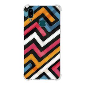Printify Samsung Galaxy A10s Uyumlu Köşe Korumalı Antişok Kapak Grafiti Tasarımlı Şeffaf Kılıf