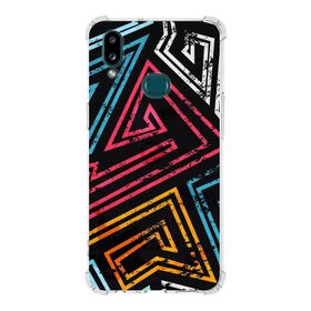 Printify Samsung Galaxy A10s Uyumlu Köşe Korumalı Antişok Kapak Grafiti Tasarımlı Şeffaf Kılıf