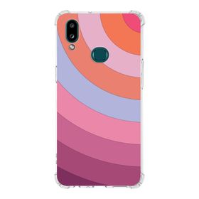 Printify Samsung Galaxy A10s Uyumlu Köşe Korumalı Antişok Kapak Renk Cümbüşü Tasarımlı Şeffaf Kılıf